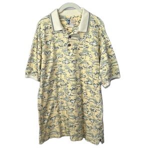 KAHALA Hawaiian Islands Casual Hawaiian Polo Top Size L